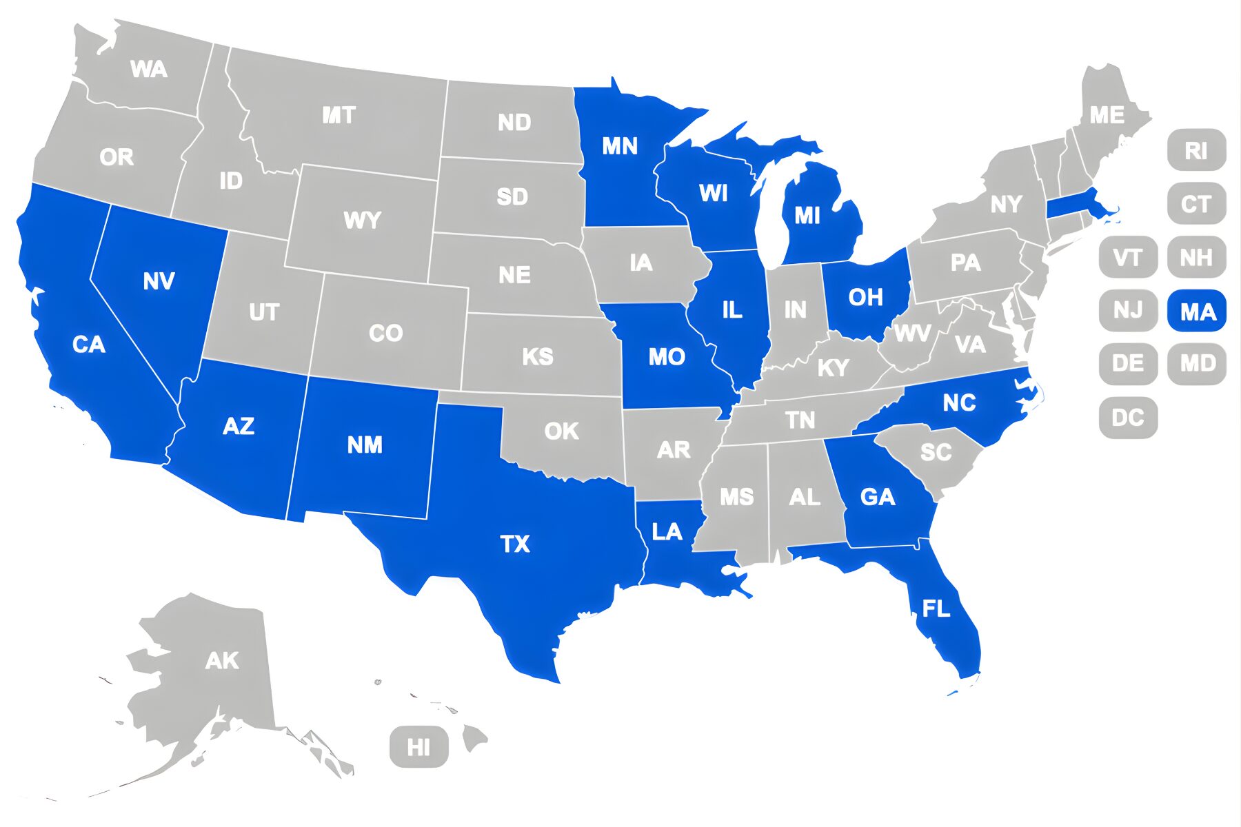 Areas We Serve for odor removal 