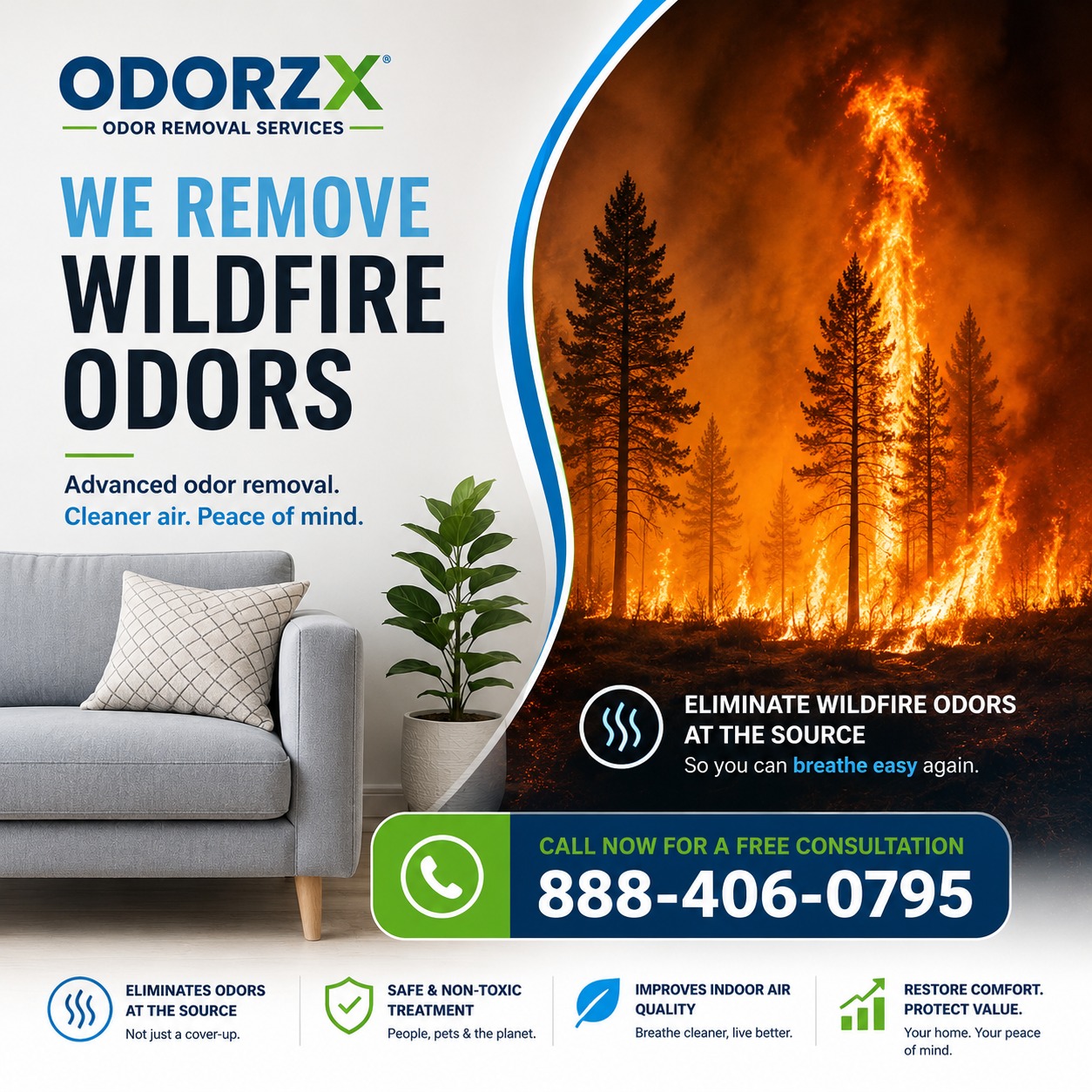 Wildfire Smoke Odor Removal Services in Southern California